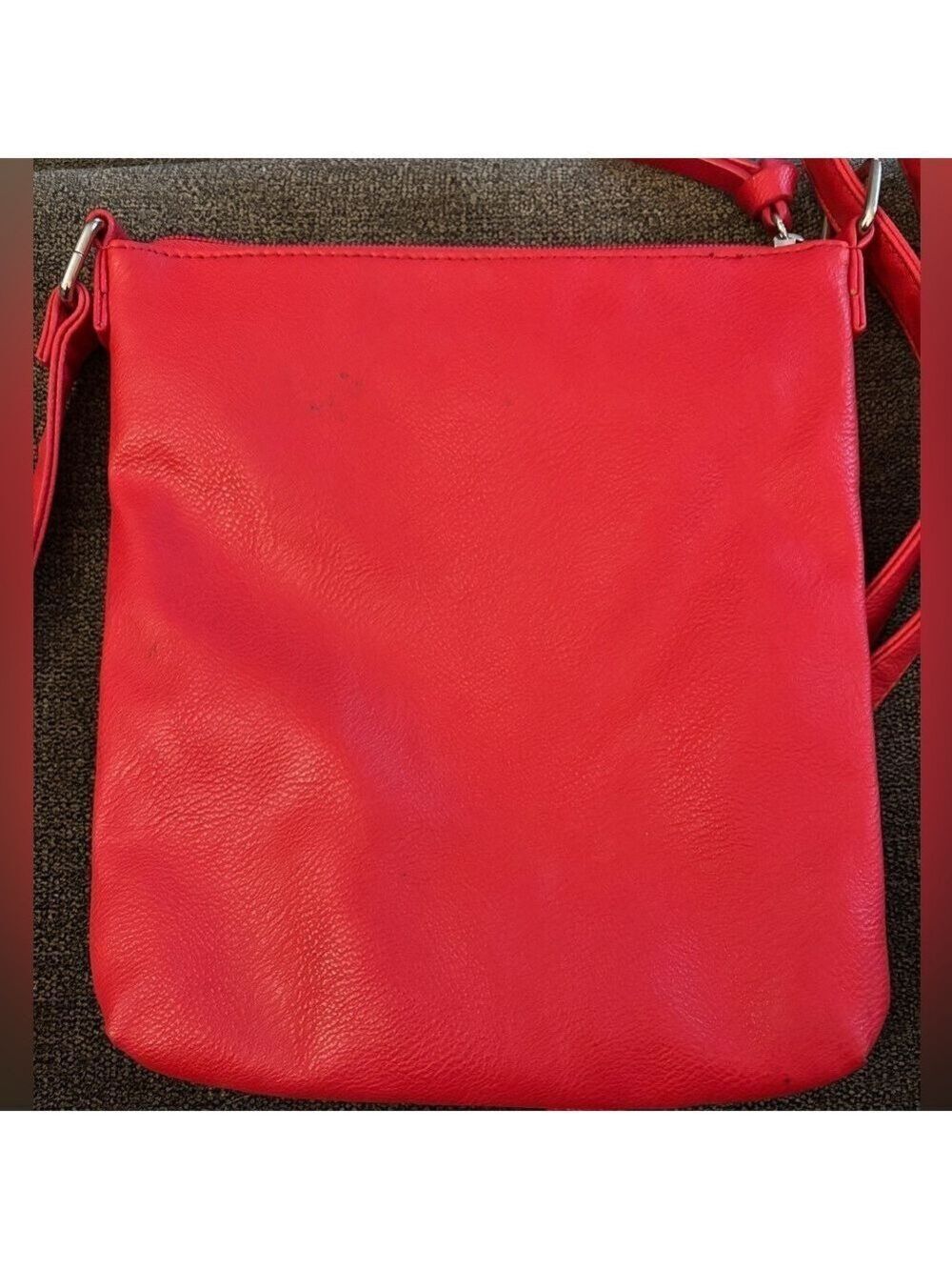 Nine West 2 Bag Bundle: Red Crossbody & Silver Sequin Clutch - Picture 4 of 10